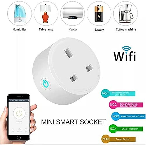 فيش ذكي ثلاثي متنقل تحكم عن بعد WiFi سهل الاستخدام يعمل باللمس تحكم بالجوال متوافق مع اليكسا وجوجل هوم توفل