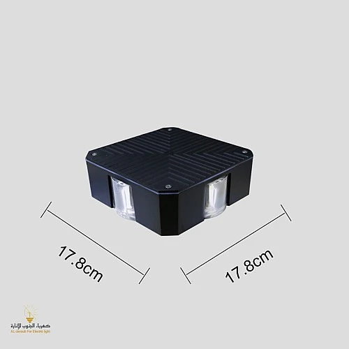  منتج إنارة جدارية خارجية وكشاف بوابة تصميم حديث وأنيق لون الانارة أصفر 4 اضاءات-9417/4X3W/BK+WW