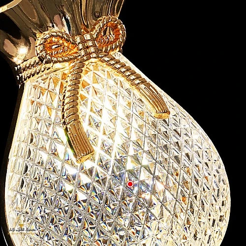 إضاءة معلقة مودرن لون ذهبي E27 بتصميم أنيق وعصري يلفت الانتباه مفرد