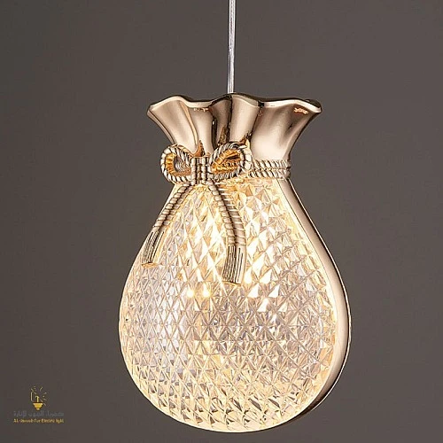 إضاءة معلقة مودرن لون ذهبي E27 بتصميم أنيق وعصري يلفت الانتباه مفرد