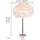  منتج ابجورة مصباح طاولة إضاءة ساحرة ومريحه شكل ريشي ولون فضي فخم E27-T/B4832/CH