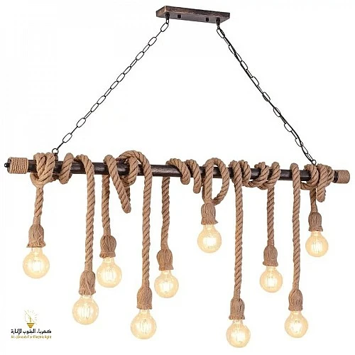  منتج نجف حبال اسود 10 قواعد فخمة-HA/S7798/10BK