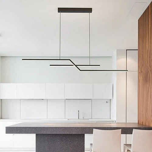 علاقي مودرن اسود لون الانارة 3اضاءات 20 واط قطر 100 سم