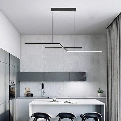 علاقي مودرن اسود لون الانارة 3اضاءات 20 واط قطر 100 سم