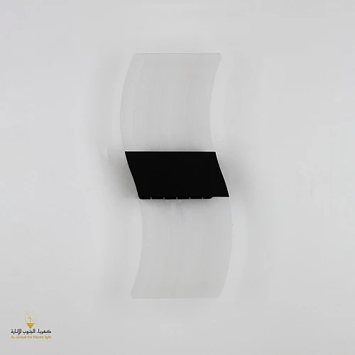  صورة منتج ابليك جداري مودرن اسود لون الانارة 3اضاءات 5 واط موديل WA/C5188/BK+3CO