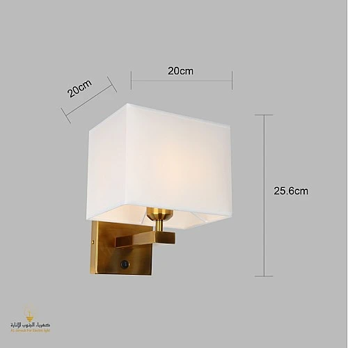  منتج ابليك جداري مودرن بلون زيتي مع لمبات E27 وبطارية ممتازة-WA/C5231/1GB+LAMP