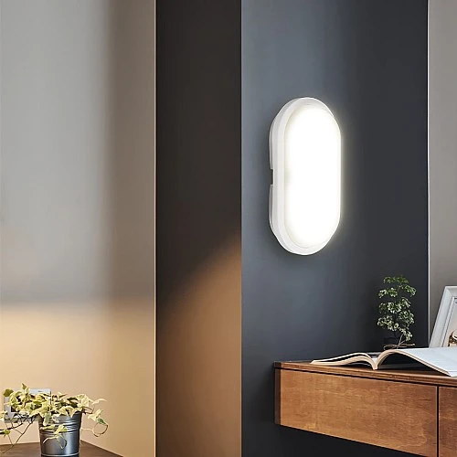  منتج كشاف بيضاوي ابيض سادة 24 واط ممتازة-HU2120/24W/WH+WH