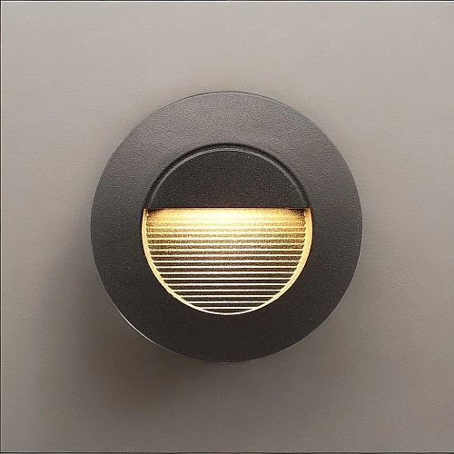 اضاءة درج دفن شكل اسود لون الانارة اصفر 5 واط اضاءة مشرقة وجذابه