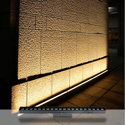 كشاف مسطرة عدسات لون الانارة اصفر متحرك 90 سم 30 واط