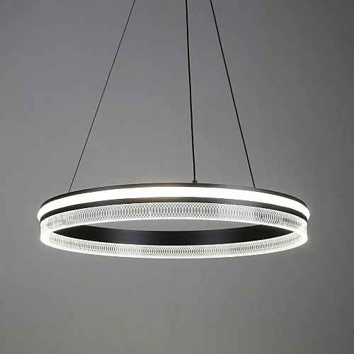 علاقي مودرن اسود لون الانارة 3اضاءات قطر 60 سم