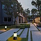 فانوس حديقة شكل اسود شفاف بتصميم عصري وحديث 23 سم E27