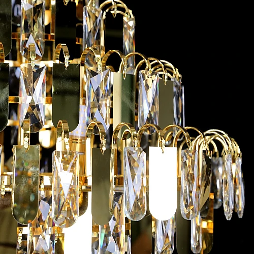 نجف علاقي كريستال ذهبي قطر 60 سم E14 نجف علاقي كريستال ذهبي قطر 60 سم E14