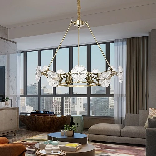 نجف إلجنت مودرن حديث شكل سداسي الاضاءة بتصميم فاخر ولمسة أنيقة