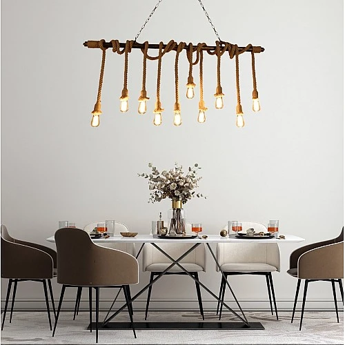  منتج نجف حبال اسود 10 قواعد فخمة-HA/S7798/10BK