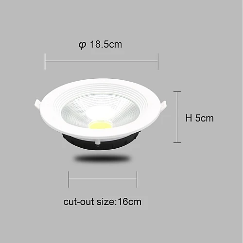 كشاف سبوت لايت لون الانارة اصفر 16 سم 18 واط