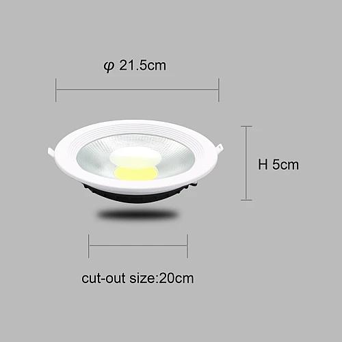 كشاف دفن لون الانارة ابيض 20 سم 60 واط