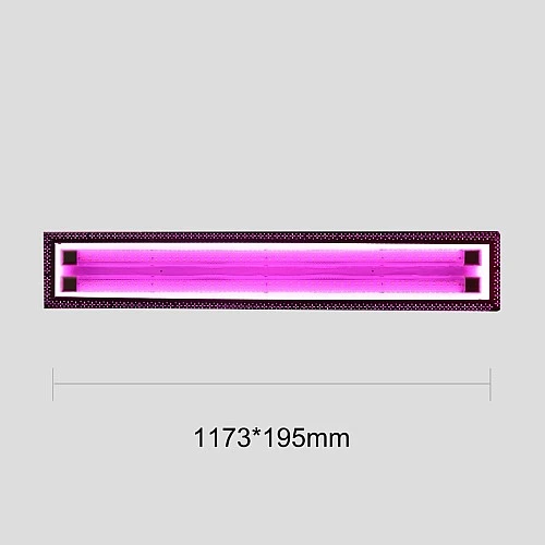 كشاف قاعدة لون الانارة 3 اضاءات إطار إضاءة وردي مقاس 120 سم 75 واط