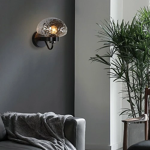 ابليك جداري مودرن اسود E27 مفرد