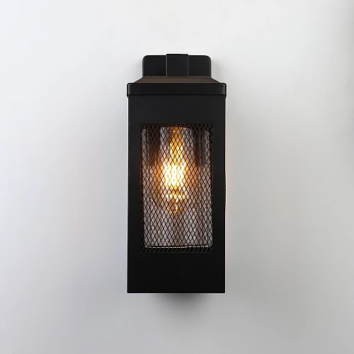  منتج فانوس جداري اسود-6247W/BK