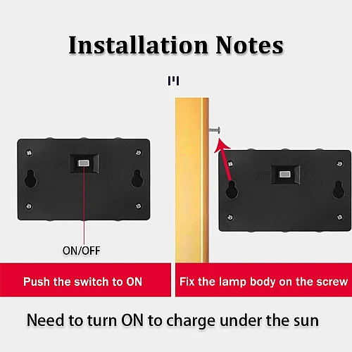 إضاءة جدارية لون الانارة اصفر تعمل بالطاقة الشمسية مقاومة للعوامل الخارجية مع مستشعر ضوء خارجي يثبت على الحائط للمنزل والحديقة والشرفة