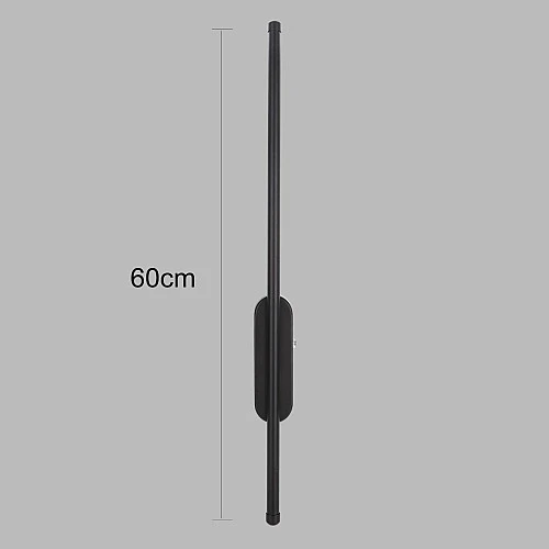  منتج ابليك جداري بتصميم هندسي حديث يعمل بالبطارية عود شكل اسود متعددة الألوان ( كريمي + اصفر + ابيض )-WA/C5292/BK+3CO