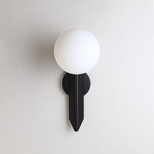 إضاءة ستار جليم جدارية مفرد مودرن اسود لمبة 1 E27