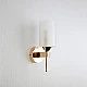 إنارة جدارية و ابليك جداري مودرن لون الشكل ذهبي مع ابيض تصميم فاخر وجميل E27*1 لمبة مفرد