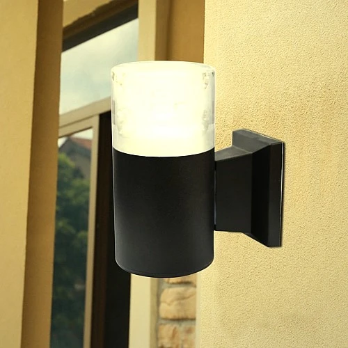  منتج لمبات جداري لكشاف بوابة لون الإنارة أصفر مفرد تصميم جميل ومميز-9460/1X7W/BK+WW