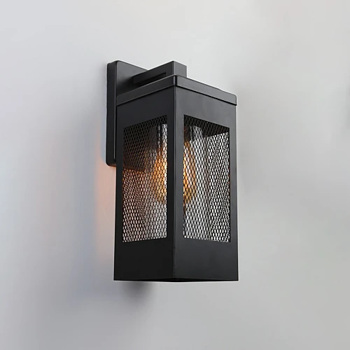  منتج فانوس جداري اسود-6247W/BK