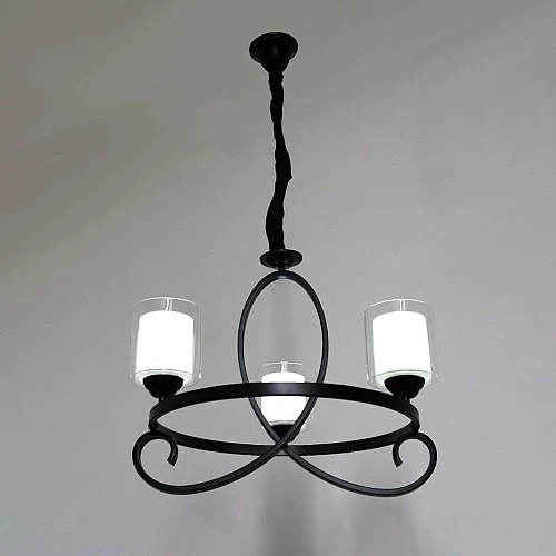  صورة منتج علاقي كلاسيك اسود E27 ثلاثي موديل HA/C5361/3BK