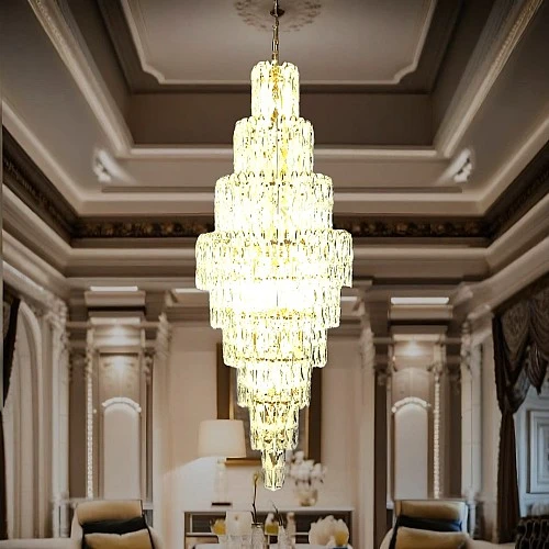  منتج نجف بريتي راديوس ذهبي قطر 500*1350 ملم-HA/B4824/500*1350GD