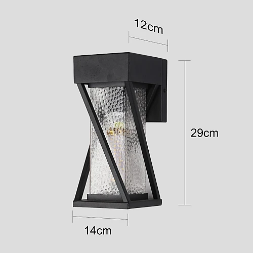 فانوس جداري اسود E27 (هذا المنتج متاح في جدة و الرياض فقط)