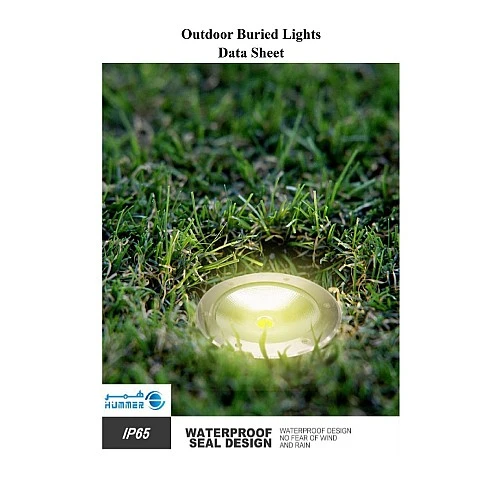 كشاف دفن 19.5 سم ارضي غاطسة لون الانارة ابيض 30 واط