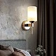 إنارة جدارية و ابليك جداري مودرن لون الشكل ذهبي مع ابيض تصميم فاخر وجميل E27*1 لمبة مفرد
