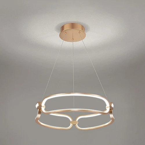 نجف سبارك علاقي مودرن شكل ذهبي متعددة الألوان ( كريمي + اصفر + ابيض ) تصميم هادئ كلاسيكي قطر 45. مع لقة سم