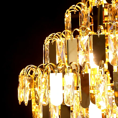 نجف علاقي كريستال ذهبي قطر 60 سم E14 نجف علاقي كريستال ذهبي قطر 60 سم E14