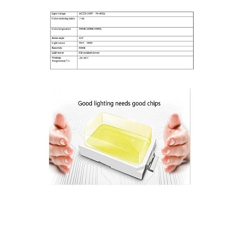 لطش ظاهر لون الانارة أبيض حساس حركة 24 واط 20 سم