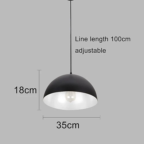 علاقي مودرن اسود مع ابيض E27*1L