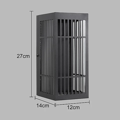 كشاف بوابة جداري غطاء لون اسود