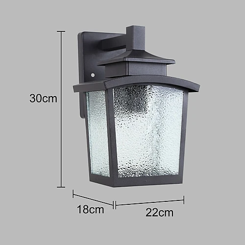 كشاف بوابة جداري غطاء لون اسود