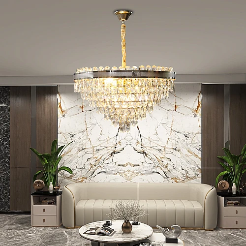 نجف مودرن ذهبي قطر 60 E14*10L سم