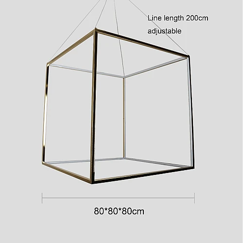 نجف مودرن ذهبي لون الانارة اصفر 135 واط مقاس 800 ملم (هذا المنتج متاح في جدة و الرياض فقط)