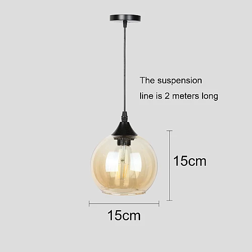 علاقي مودرن اسود مع ذهبي E27*1L