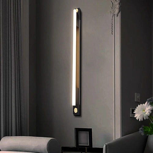 ابليك مودرن اسود لون الانارة 3اضاءات 25 واط طول 100 سم