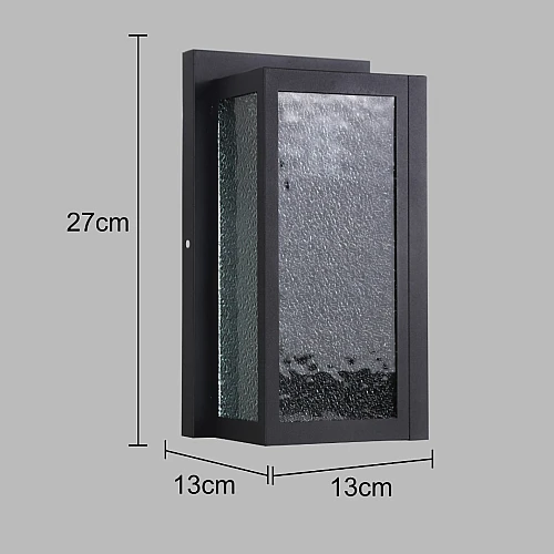 كشاف بوابة جداري غطاء لون اسود