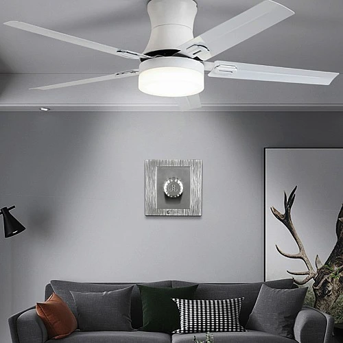 مفتاح دايمر مروحة 300 واط لون فضي توفل