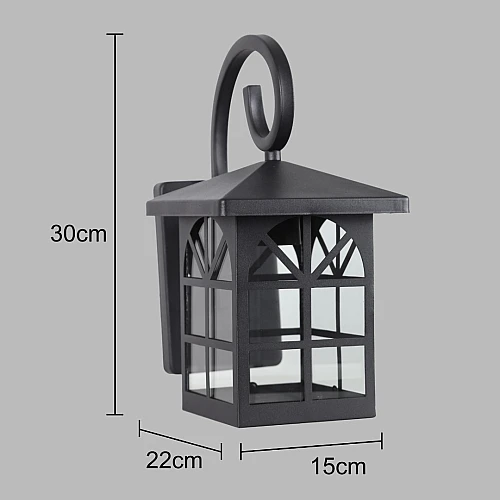 كشاف بوابة جداري غطاء لون اسود