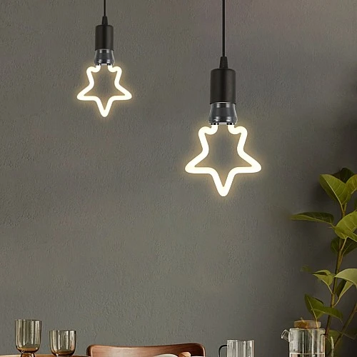 لمبة ديكورية لون الانارة أصفر 3 واط نجمة E27