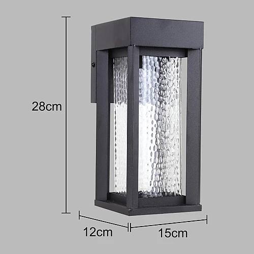 كشاف بوابة جداري غطاء لون اسود