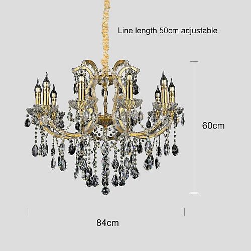 نجف شمعدان 650 قطر 800 E14*10L سم نجف شمعدان 650 قطر 800 E14*10L سم